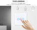 Smart Home Zigbee Tuya Controller System 3 Gang Smart Switch Touch Panel Switch For Google&Alexa