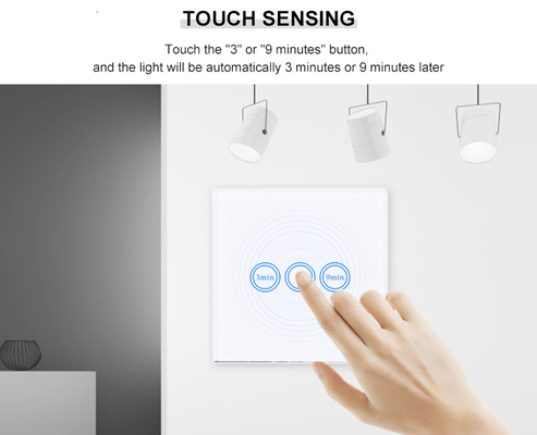 Smart Home Uk Standard Timer Touch Smart Wall Switch Time Control Lamp Light Switch