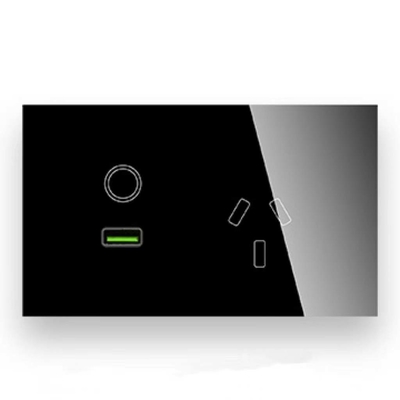 SAA Certificate Glass Panel Touch Wall Socket With Australia Standard Usb Charger Touch Power Point