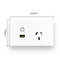 Usb Charger 2100mA Output SAA Certifications Glass Panel Australia/new Zealand Building Wall Touch Sockets