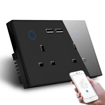 Smart Home Uk Socket Wifi Wall Socket With Usb Socket Charger/wifi Wall Socket Uk/smart Wifi Wall Outlet