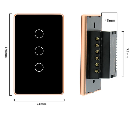 Smart Home Lights Wall Switch Controller Smart Home System Iot Wifi Zigbee Touch 2 Gang Switch