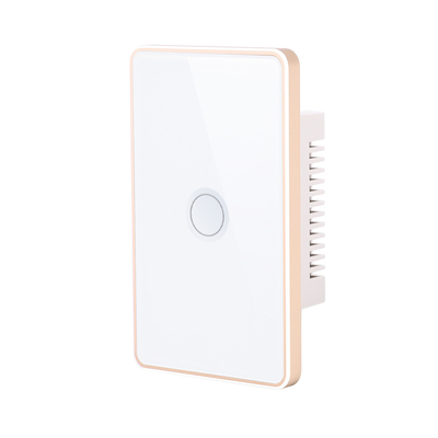 Tuya For Google&Alexa Smart Home Wall Touch Wireless Switch 1/2/3/4 Gang Zigbee Switches Concave Glass