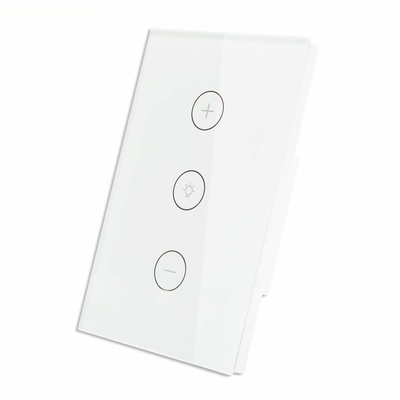 Tuya For  Led Bulb  Voice Control  Glass Touch Operated Smart Wifi Light Dimmer Switch With Google&Alexa