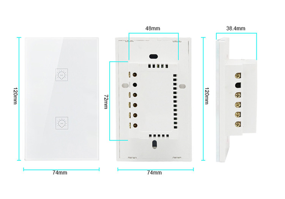 Home Automation Wireless Smart Wall Switch Mobile Phone 4g 5g Network Wifi Switch Compatible With Google&Alexa