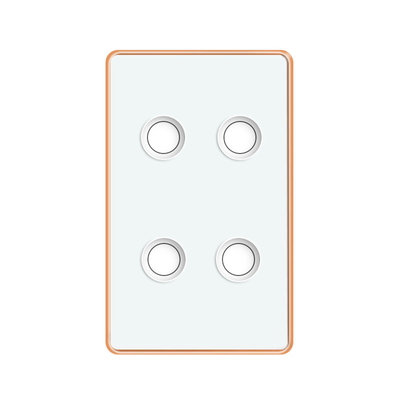 Smart Home Interruptor Smart Recessed Design Concave Concavo Glass Single Fire Line Without Neutral Wire Zigbe