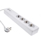 For Tuya Smart Life App Controlled Protector Eu Standard Smart Wifi Power Strip 16A With Power Consumption