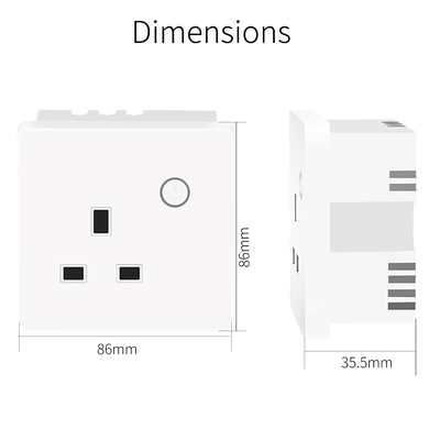 Smart Home SAA Certificate Australia Standard Home Wall Touch Switch Powerpoint Au Double Electric Socket