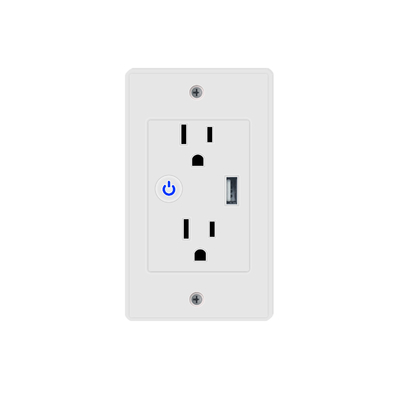 Smart Home In Wall Outlet In Wall Plug Socket Outlet Electrical Outlet With Assistant 1 Usb Port Smart Charge