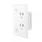 Smart Power Wall Outlet 16a 2 In-wall Socket With Usb Interface Work With Google&Alexa