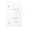 Smart Power Wall Outlet 16a 2 In-wall Socket With Usb Interface Work With Google&Alexa