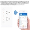 Smart Home In Wall Socket Wifi Electric Outlet Socket Outlet Work With Google&Alexa