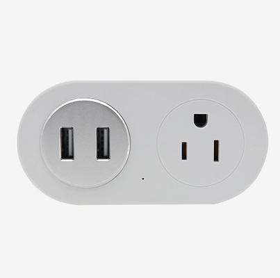 Smart  Home US Standard  WiFi Smart Plug (US1P+2U)With  USB Charging Remote Control Work With Google&Alexa