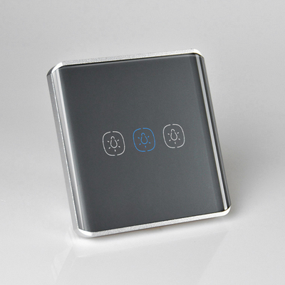 Smart Home Voice Control Eu Us Smart Wifi Wall Touch Switch 1/2/3 Gang Glass Panel Fan Light Switch Smart Home