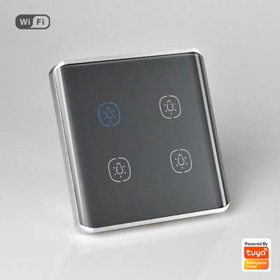 Smart Home Voice Control Eu Us Smart Wifi Wall Touch Switch 1/2/3 Gang Glass Panel Fan Light Switch Smart Home