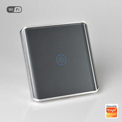 UK UN Standard 1 gang WiFi Curved surface switch With Anual Touch Control/APP control/AI voice control